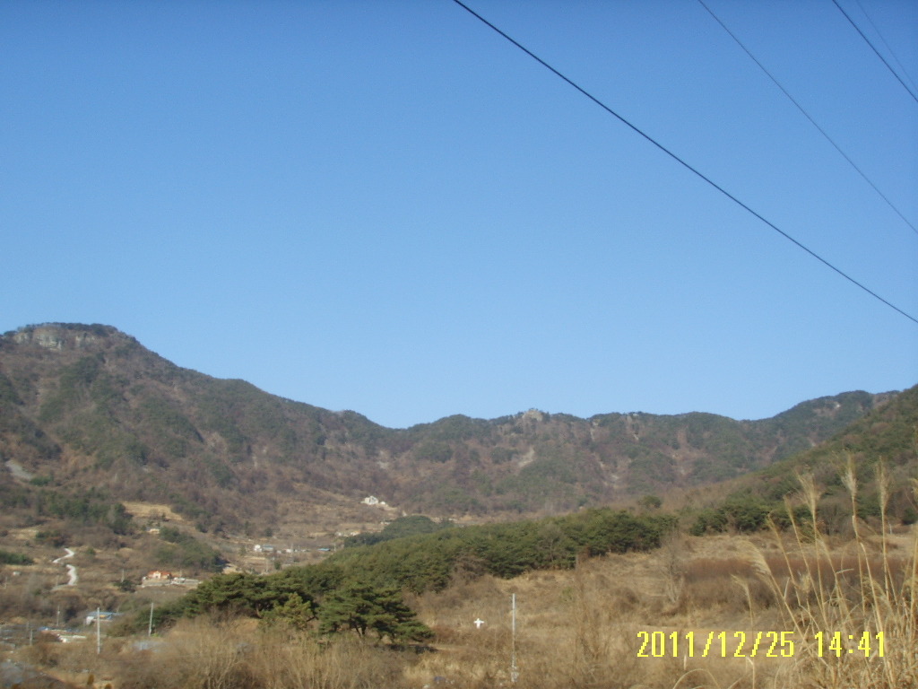 낙화산 정상 이미지