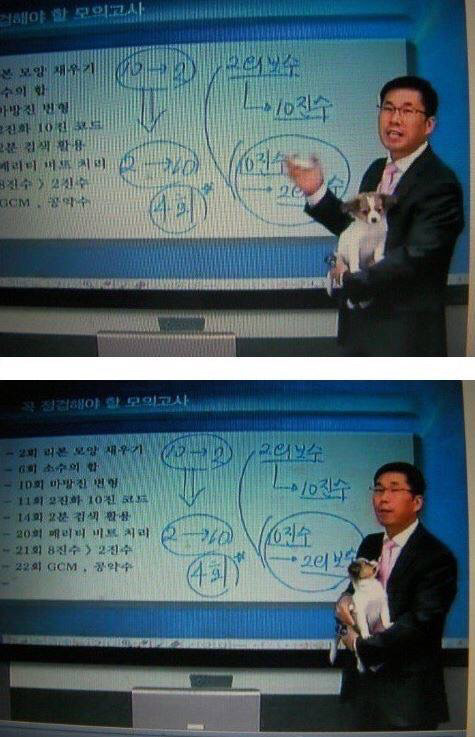 인강 촬영중에 개가 문 열어달라고 긁어서.jpg | 인스티즈