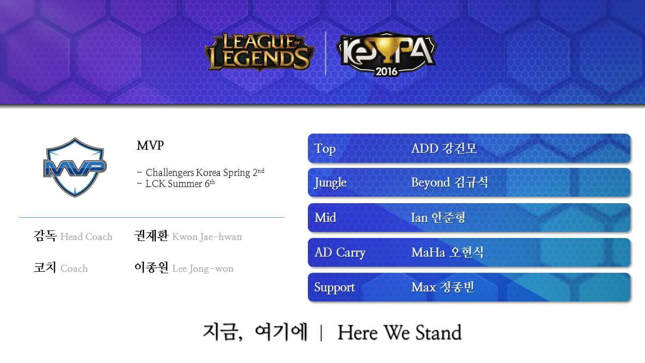 [LOL] 2016 kespa컵 로스터 & 12강 대진 및 일정 | 인스티즈