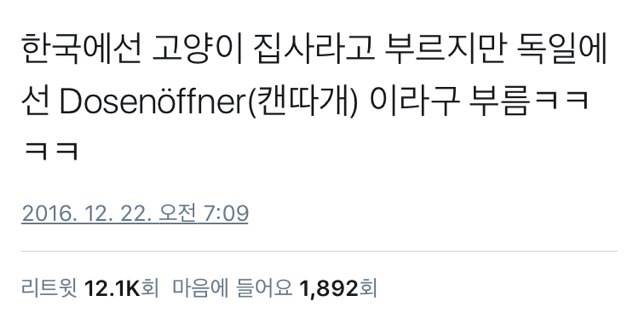 한국에서는 집사라부르지만 독일에서는... | 인스티즈