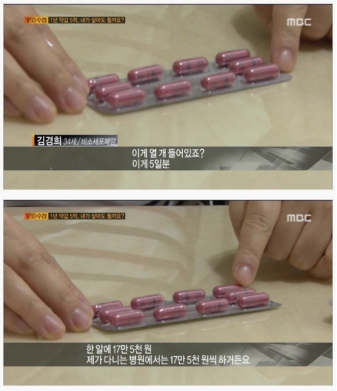 희귀병에 걸리면 상상을 초월하는 약값 | 인스티즈