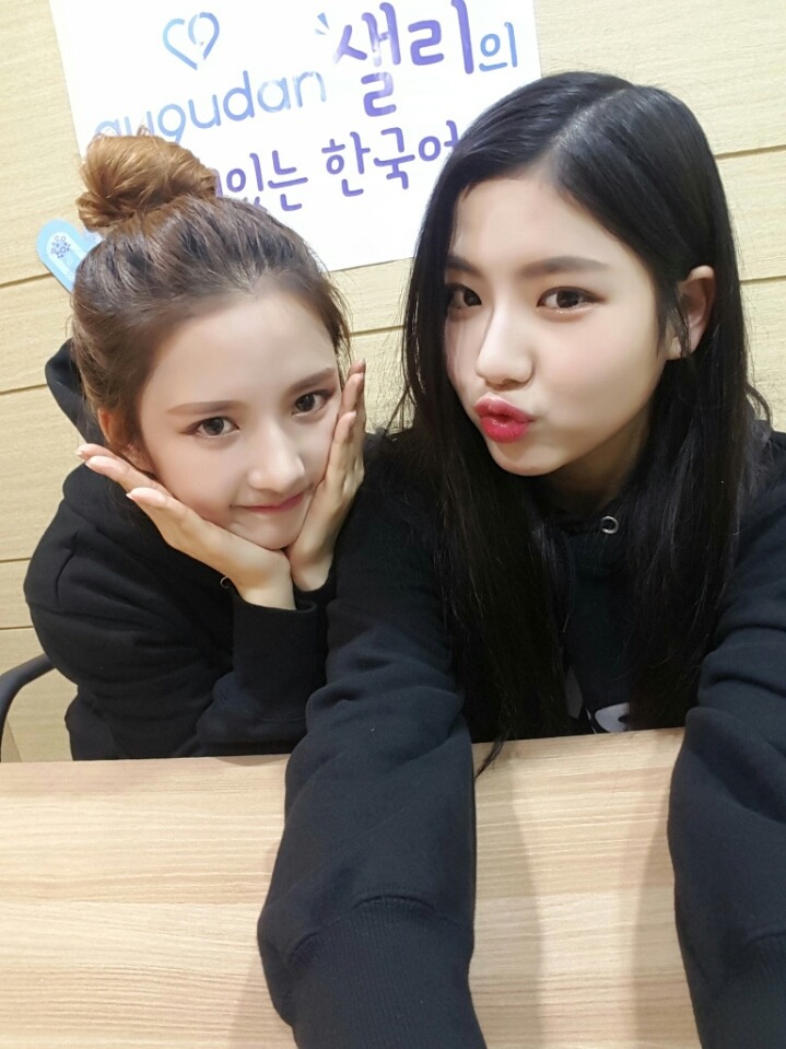 오늘자 구구단 샐리랑 막둥이 | 인스티즈