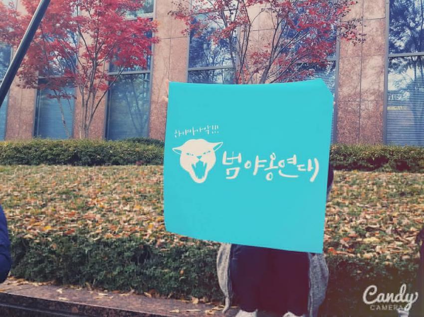 광화문에 모인 각종 단체들 깃발.flag | 인스티즈