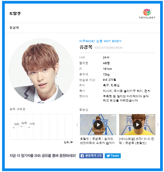 [프로듀스101] 벌써 세 번째 데뷔를 준비하는 참가자 | 인스티즈