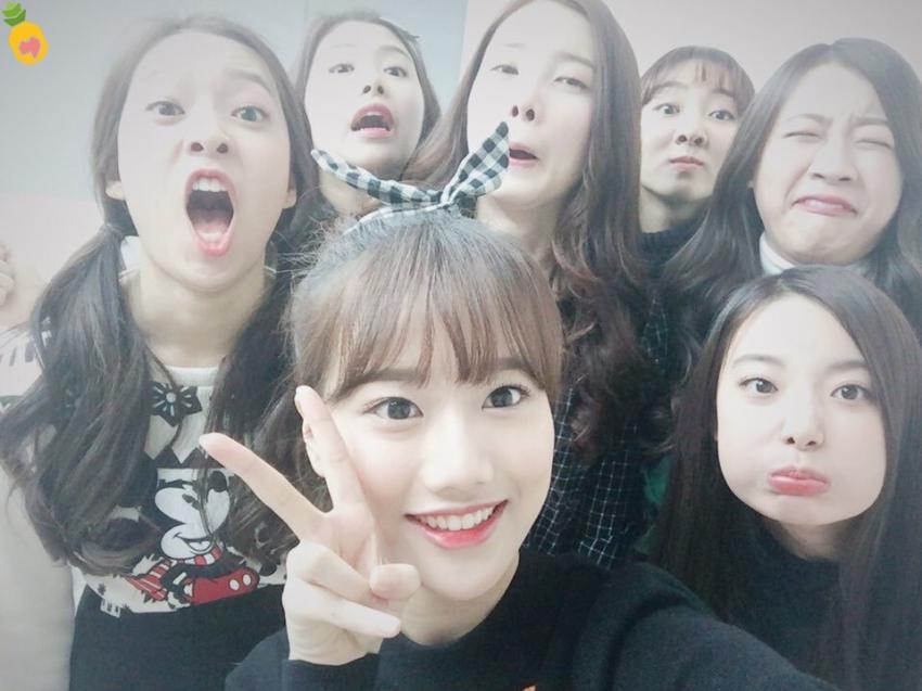 에이프릴+윤채경,조시윤 얼굴몰아주기 | 인스티즈