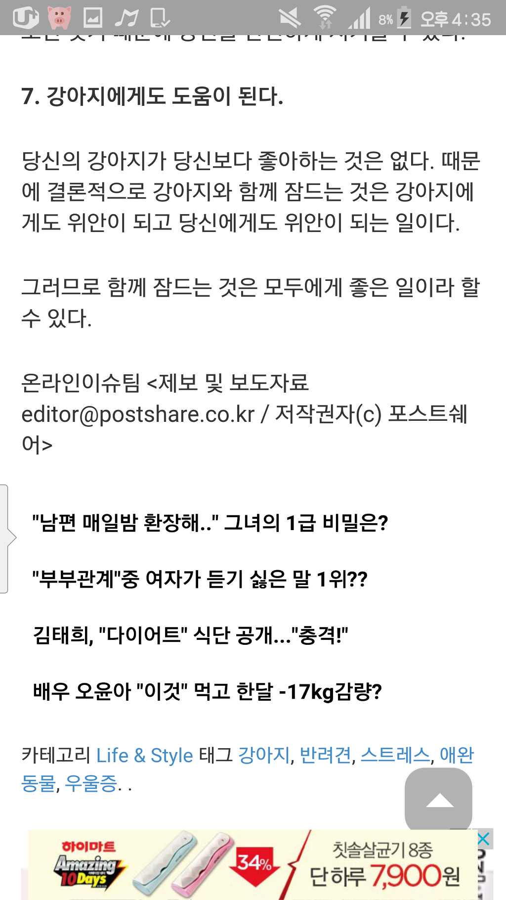 강아지와 함께자면 좋은점 7가지 | 인스티즈