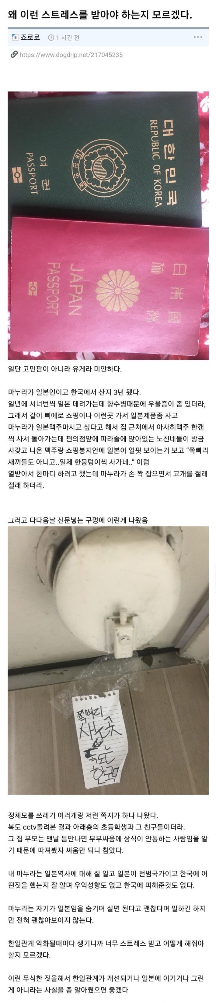 일본인 와이프를 둔 남자의 신세한탄 | 인스티즈