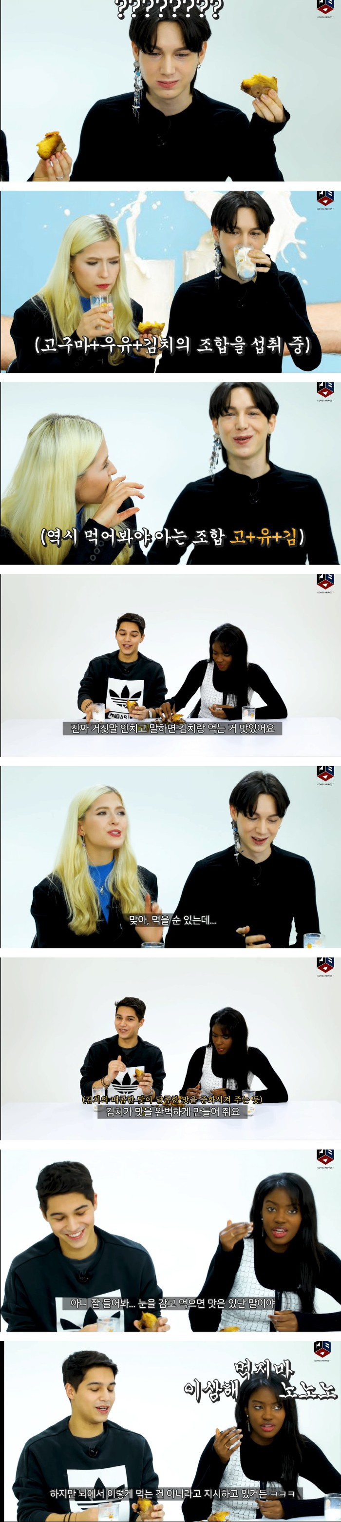 이해가 안되는데 이해하려고 노력하는 외국인 군고구마 맛보기ㅋㅋ jpg | 인스티즈