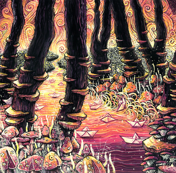 반고흐의 작품이 떠오르는 몽환적인 일러스트 | 인스티즈