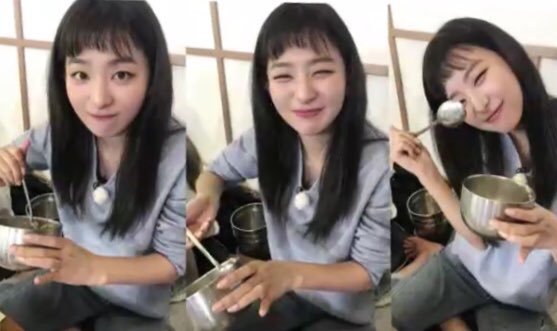 [레드벨벳] 여친짤 느낌나는 슬기 먹방 사진.jpg | 인스티즈