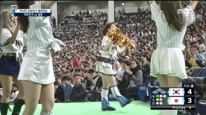 아시아 챔피언십...3개국 치어리더 대결...gif | 인스티즈