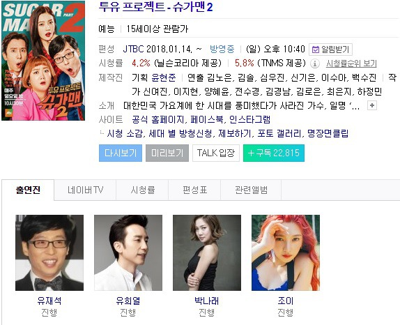 슈가맨 칠공주의 위엄 | 인스티즈
